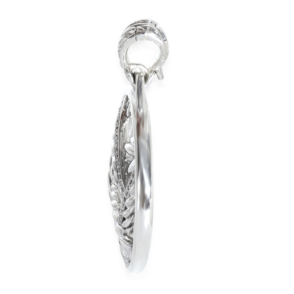 David Yurman Sterling Silver Diamond Papyrus Pendant - Picture 3 of 3